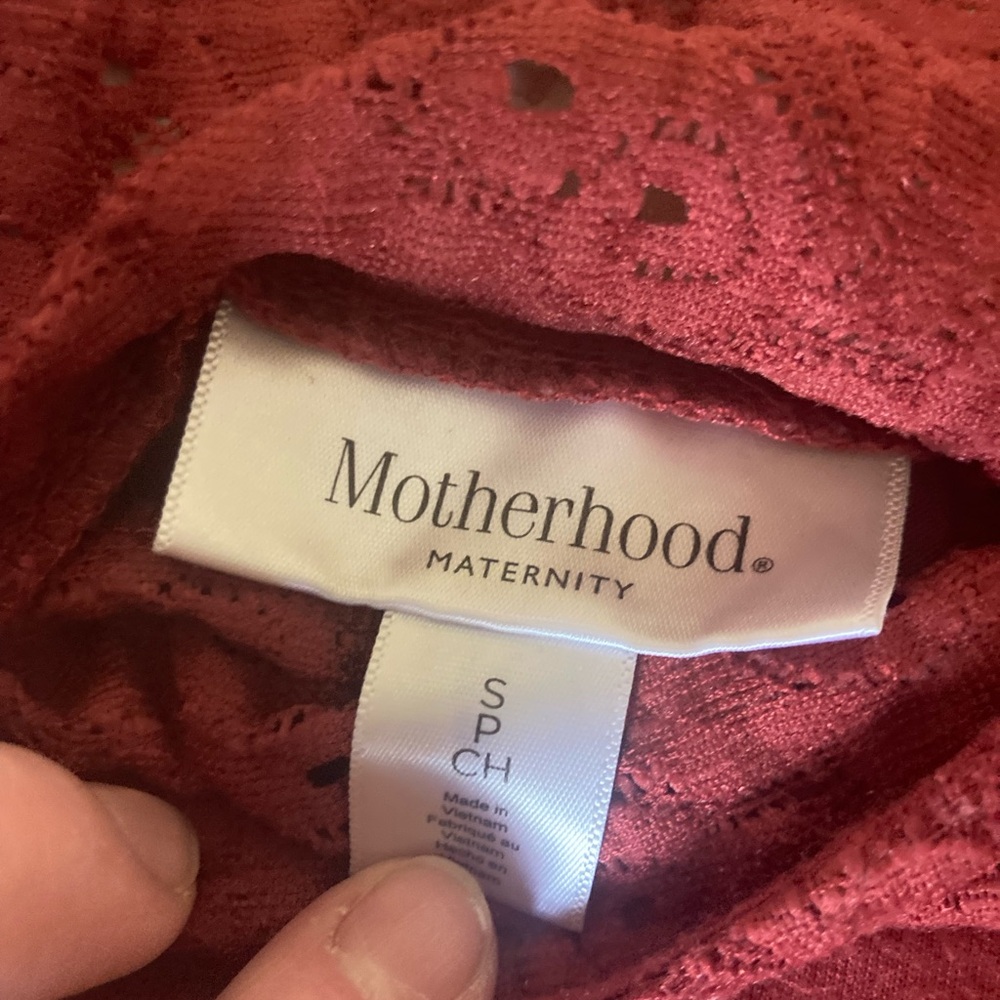 Motherhood Maternity Women's Tops - Black, White, and burnt orange color - Picture 3 of 10